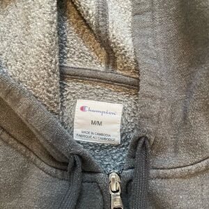 Champion Heather Gray Fleece Hoodie